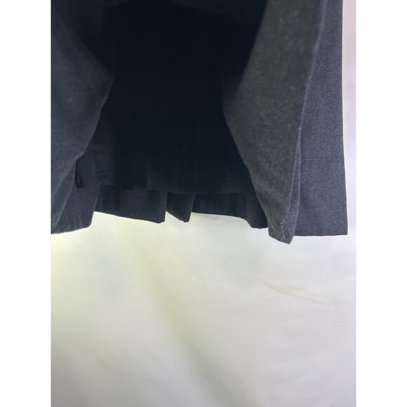 Burberry Wool Cashmere Pleated Knee A Line Skirt Gray - Picture 8 of 8